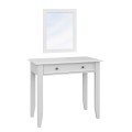 Toaletný stolík, borovica, farba biela, séria Belluno Elegante