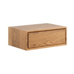 Nočný stolík závesný, dub, farba olejovaný dub, séria Adria