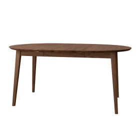 Dubový okrúhly rozkladací stôl 110 - 160 cm tabakový Orbetello