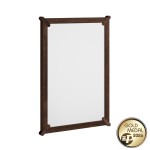 Malé závesné zrkadlo z dubového dreva tabak Campi