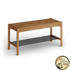 Polica na topánky z dubového dreva Campi