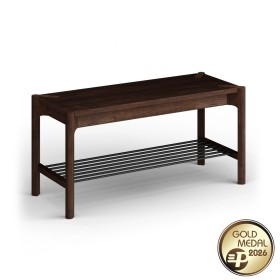 Polica na topánky z dubového dreva tabak Campi