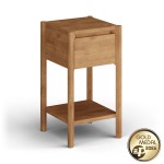 Nízky stolík z dubového dreva so zásuvkou Campi
