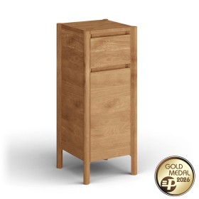 Vysoký stolík so zásuvkou z dubového dreva Campi