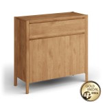 Nízka skrinka na topánky z dubového dreva Campi