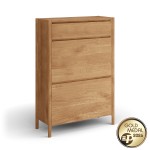 Vysoká skrinka na topánky z dubového dreva Campi