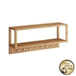 Široký dubový vešiak na stenu Campi