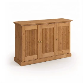 Drevená komoda z borovicového dreva v dubovom odtieni Rosella