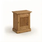 Drevený nočný stolík pravý z borovicového dreva v dubovom odtieni Rosella