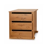 Úzky modul pre skriňu z borovicového dreva v dubovom odtieni Rosella