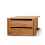 Dvozásuvkový modul pre belizník z borovicového dreva v dubovom odtieni Rosella