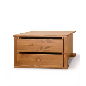 Dvozásuvkový modul pre belizník z borovicového dreva v dubovom odtieni Rosella