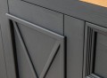 Komoda 2.4, borovica, farba grafit - dub, séria Marone