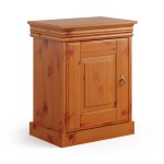 Nočný stolík, borovica, farba medová borovica, séria Toskania