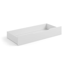 Zásuvka pod posteľ, borovica, farba biela, séria Belluno Elegante