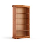 Knižnica, borovica, farba medová borovica, séria Toskania