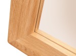 Zrkadlo malé, dub, farba prírodný dub, séria Gialo, rozmer 100 x 70 cm