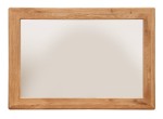 Zrkadlo malé, dub, farba prírodný dub, séria Gialo, rozmer 100 x 70 cm