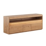TV stolík veľký, dub, farba prírodný dub, séria Divisione