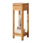 Stolík na kvety väčší, dub, farba prírodný dub, séria Gialo