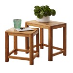 Konferenčný stolík 2ks, dub, farba prírodný dub, séria Gialo