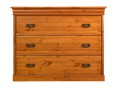 Komoda 3 zásuvky, borovica, farba medová borovica, séria Toskania