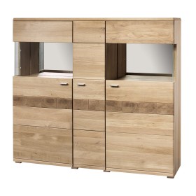 Komoda s vitrínou 3D dub Fiorino