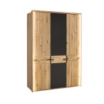 Šatníková skriňa 3D z dubového dreva Marsala