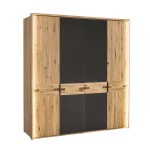 Šatníková skriňa 4D z dubového dreva Marsala