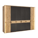 Šatníková skriňa 6D z dubového dreva Marsala