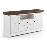 Komoda 2.2 drevená biela/tabaková Marone Elite