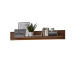 Nástenná polica - tmavý dub Borgo