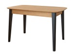 Rozkladací obdĺžnikový stôl 120 cm s čiernymi dubovými nohami Orbetello